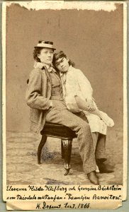 Familjen Benoiton, Kungliga Dramatiska teatern 1866. Rollporträtt - SMV - H4 238