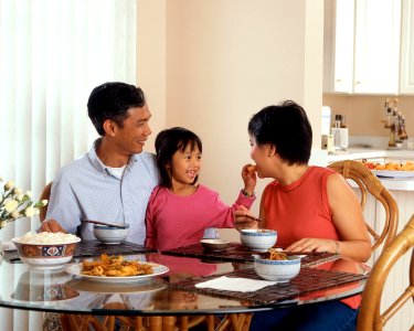Family eating a meal (1)