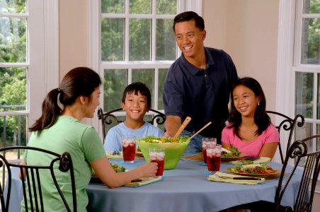 Family eating at a table (2)