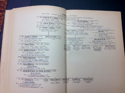 Family tree of Hohenzollern 1415 - 1713