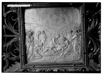 Famous Florentine bronzes in Church of the Holy Sepulchre. The Anointment LOC matpc.05784
