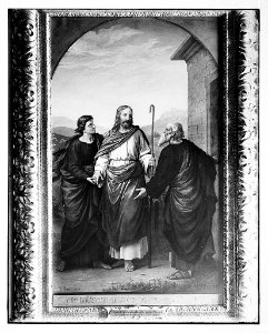 Famous religious paintings. 'Abide with us,' by Fürst, in Austrian Hospice, Jerusalem LOC matpc.07292