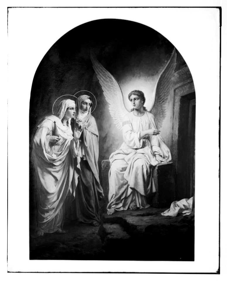 Famous religious paintings. The Angel at the Tomb, by Verestchaguine, in Russian Church of St. Magdalene, on Olivet LOC matpc.07289