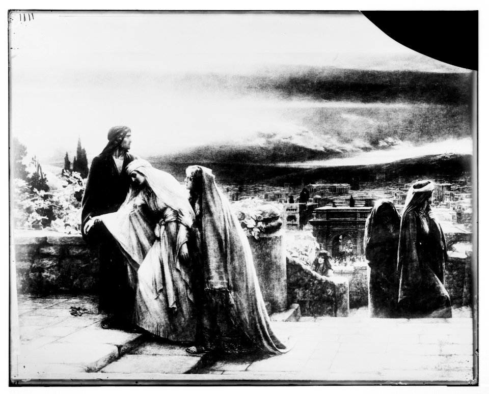 Famous religious paintings. The Return from Calvary, by Schmalz LOC matpc.07290