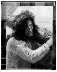 Famous religious paintings.'Man of Sorrows,' by Repen, in Russian Hospice, Jerusalem LOC matpc.07283