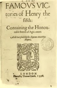 FamousVictoriesHenry5titlepage