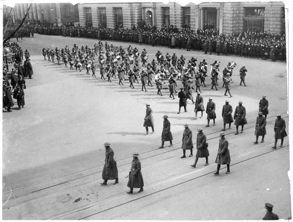 Famous New York (African American) soldiers return home. Lieutenant James Reese Europe, for years S . . . - NARA - 533575