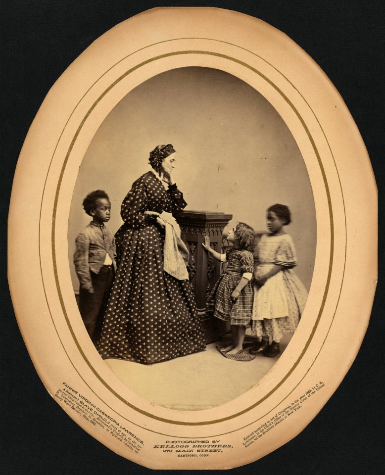 Fannie Virginia Casseopia Lawrence, a redeemed slave child, five years of age as she appeared when found in slavery. Redeemed in Virginia by Catharine (i.e., Catherine) S. Lawrence; baptized LCCN2010651629