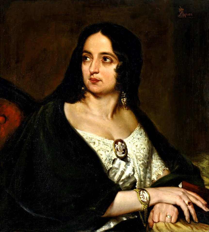 Fanny Lewald in Öl