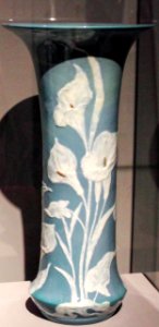 Farkasházy - Trompet vase with zantedeschias photo