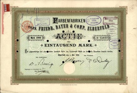 Farbenfabrik vorm. Friedr. Bayer & Comp 1908 photo