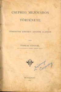 Farkas Sandor konyv cimlap