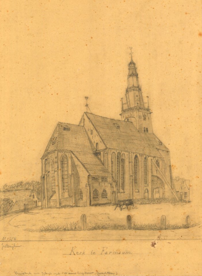 Farmsum - kerk - J. Berghuis 1854