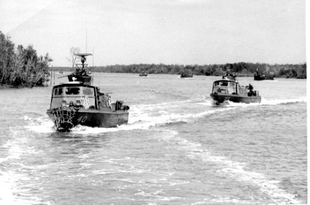 Fast Patrol Craft operating up a river