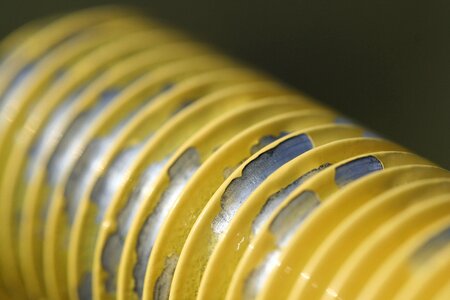 Yellow painted threads