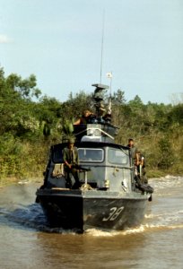 Fast Patrol Craft PCF-38 on Cai Ngay canal 1970