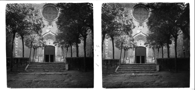 Façana de l'església de Breda
