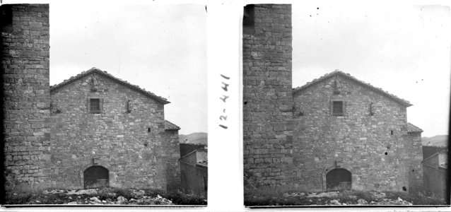 Façana de l'església de la Guàrdia Lada