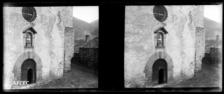Façana de l'Església de Sant Miquel de Setcases