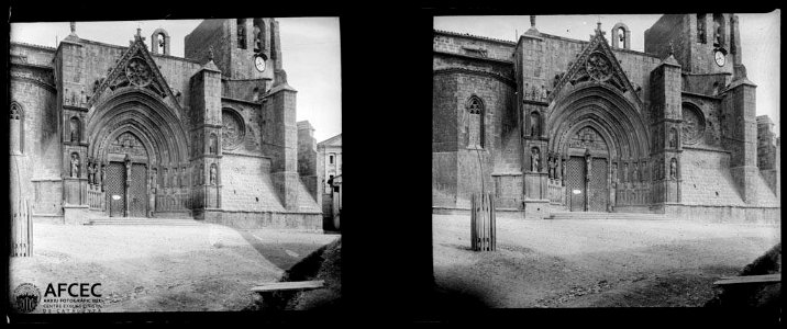 Façana de l'església de Santa Maria de Morella
