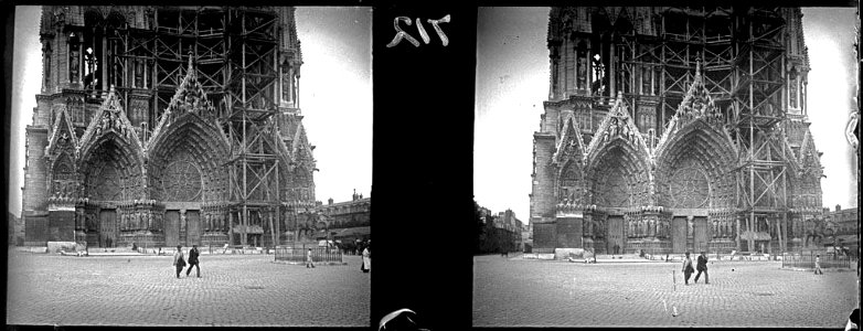 Façana de la catedral de Notre-Dame de Reims