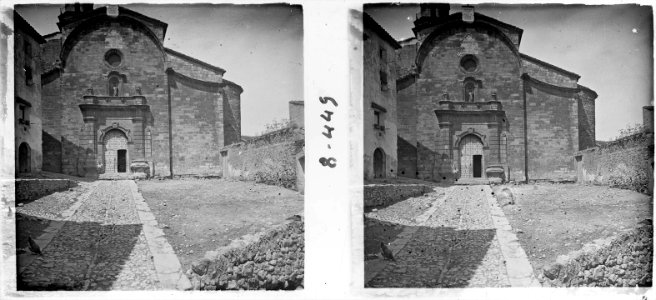 Façana de l'església parroquial de l ' Os de Balaguer
