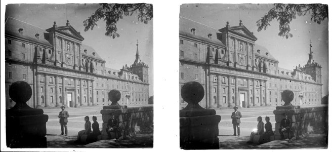 Façana principal del monestir de San Lorenzo de El Escorial