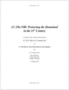FBI 911 Review Commission Report Cover Page