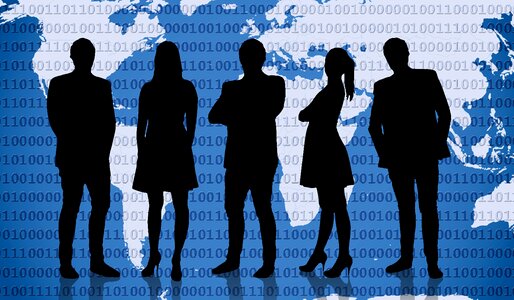 Networking worldwide blue global