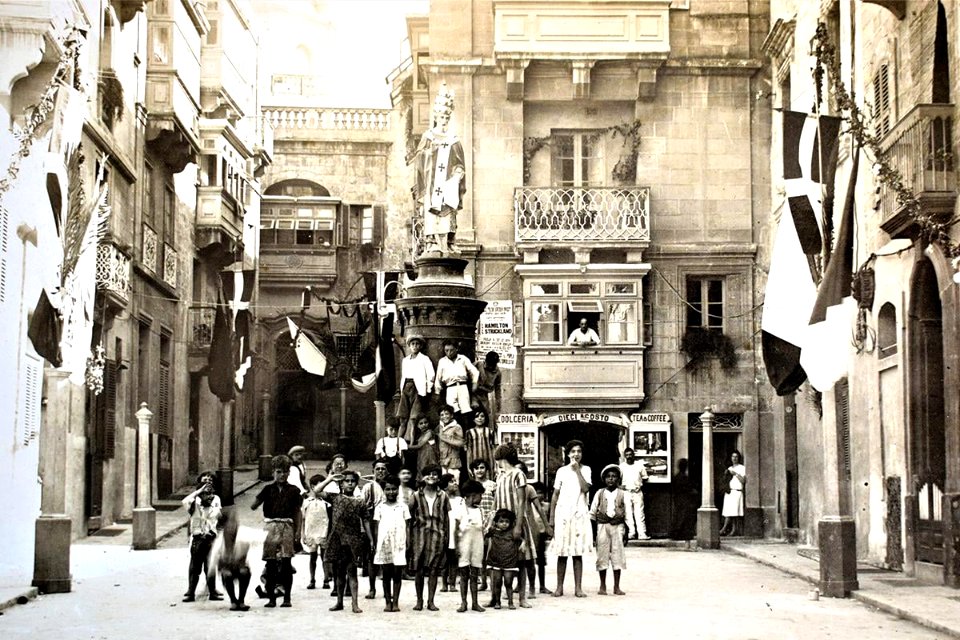 Feast of St Lawrence in Vittoriosa, Malta, 1927
