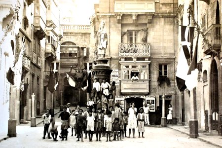 Feast of St Lawrence in Vittoriosa, Malta, 1927
