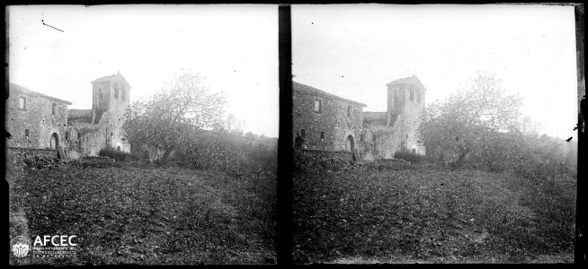 Façana i campanar de l'església de Santa Maria de Palera