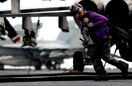 FD Aviation fuel handler CVN-75 3Jan2008 photo