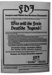 FDJ Plakat - Gründung der FDJ im Kreis Chemnitz