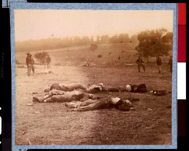 Federal dead on the field of battle of first day, Gettysburg, Pennsylvania LCCN91732541
