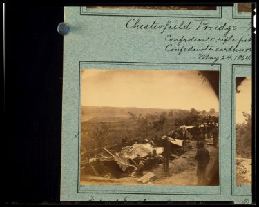 Federal earthworks on north bank of North Anna River-Confederate earthworks on south bank-in distance LCCN92507173