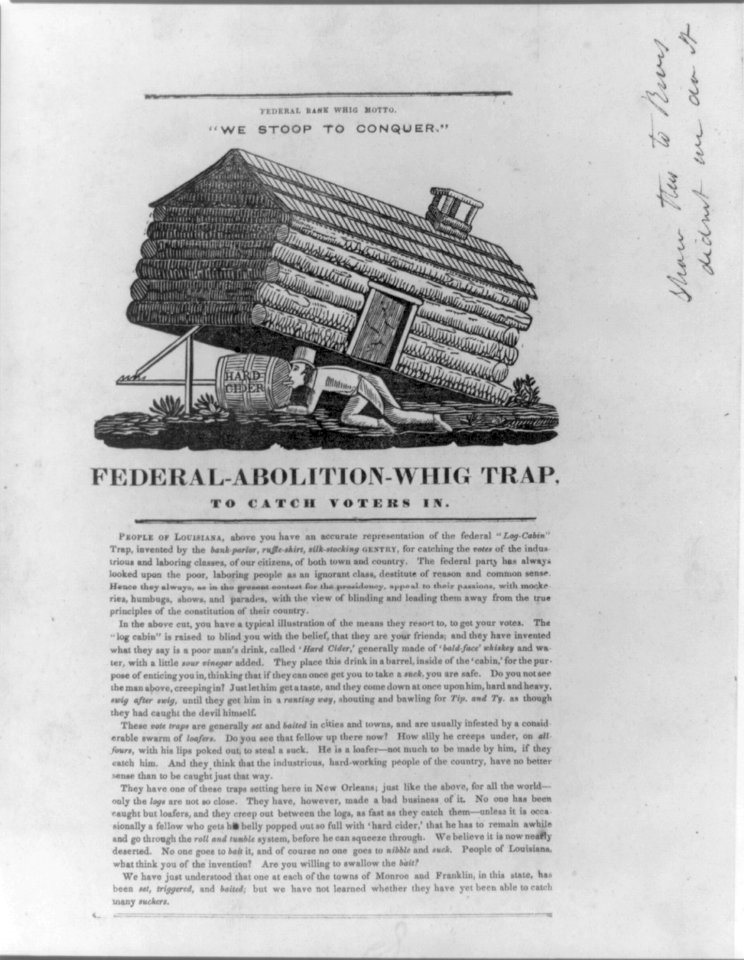 Federal-Abolition-Whig trap, to catch voters in LCCN2008661363