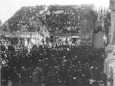 Feierlichkeiten Einweihung Voelkerschlachtdenkmal Leipzig 1913