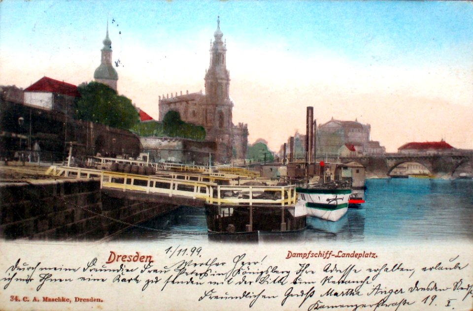 Fel 021493-REa Dresden, Dampfschiff-Landeplatz