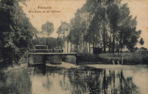 Fehrbellin, Brandenburg - Rhinpartie an der Schleuse (Zeno Ansichtskarten)