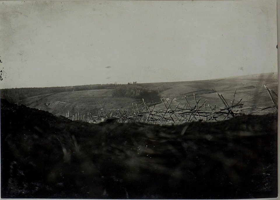 Feindliche Stellung, aufgenommen aus der Stellung beim Infanterie Regimente Nro.1. (BildID 15447994)
