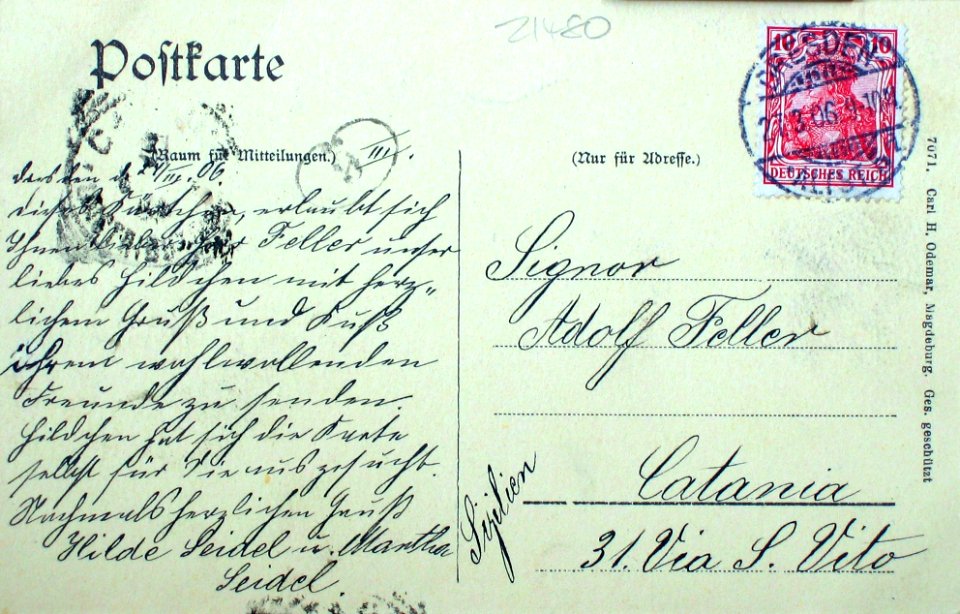 Fel 021480-VEa Dresden, Die besten Grüsse von Haus zu Haus, Zwinger