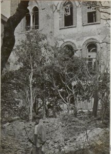 Feindl.Granateinschlag am 19.VIII.17.in Triest. (BildID 15597826)