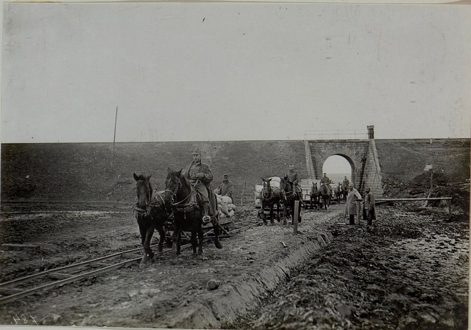 Feldbahn, Eisenbahnkreuzung bei Jezierna (BildID 15442020)