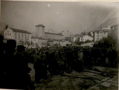Feldgottesdienst anlässlich des Geburtsfestes Kaiser Wilhelms. (27.II.1918.) (BildID 15510460)