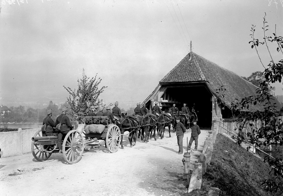 Feldartillerie auf dem Marsch - CH-BAR - 3237671