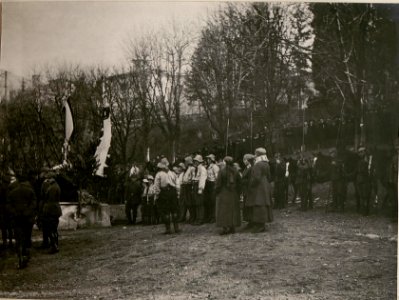 Feldgottesdienst anlässlich des Geburtsfestes Kaiser Wilhelms. (27.II.1918.) (BildID 15510453)