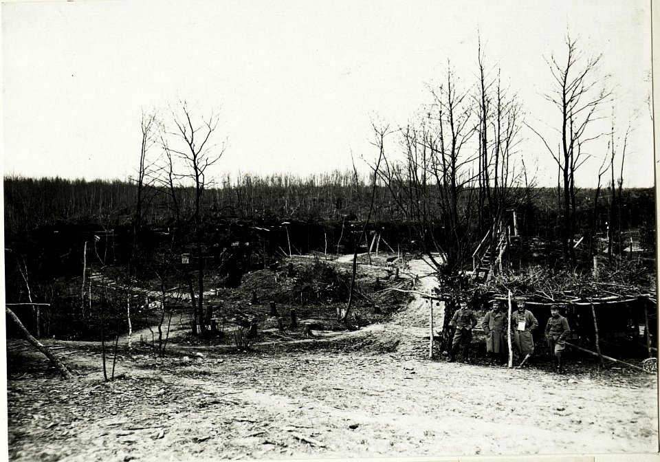Feldhaubitzbatterie 4-15, westlich Stanislau, 19.April 1917. (BildID 15590443)