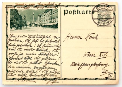 Feldpost von Hans 1934-09-15 Tante1