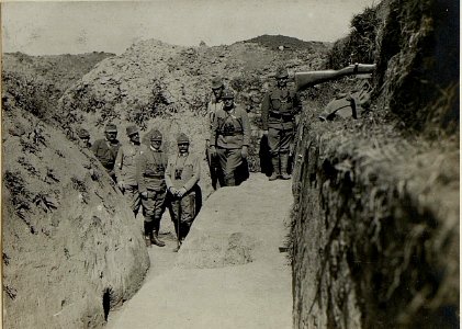 Feldmarschalleutnant .Hofmann beim Feldjägerbataillon 32 an der Strypa (BildID 15527324)